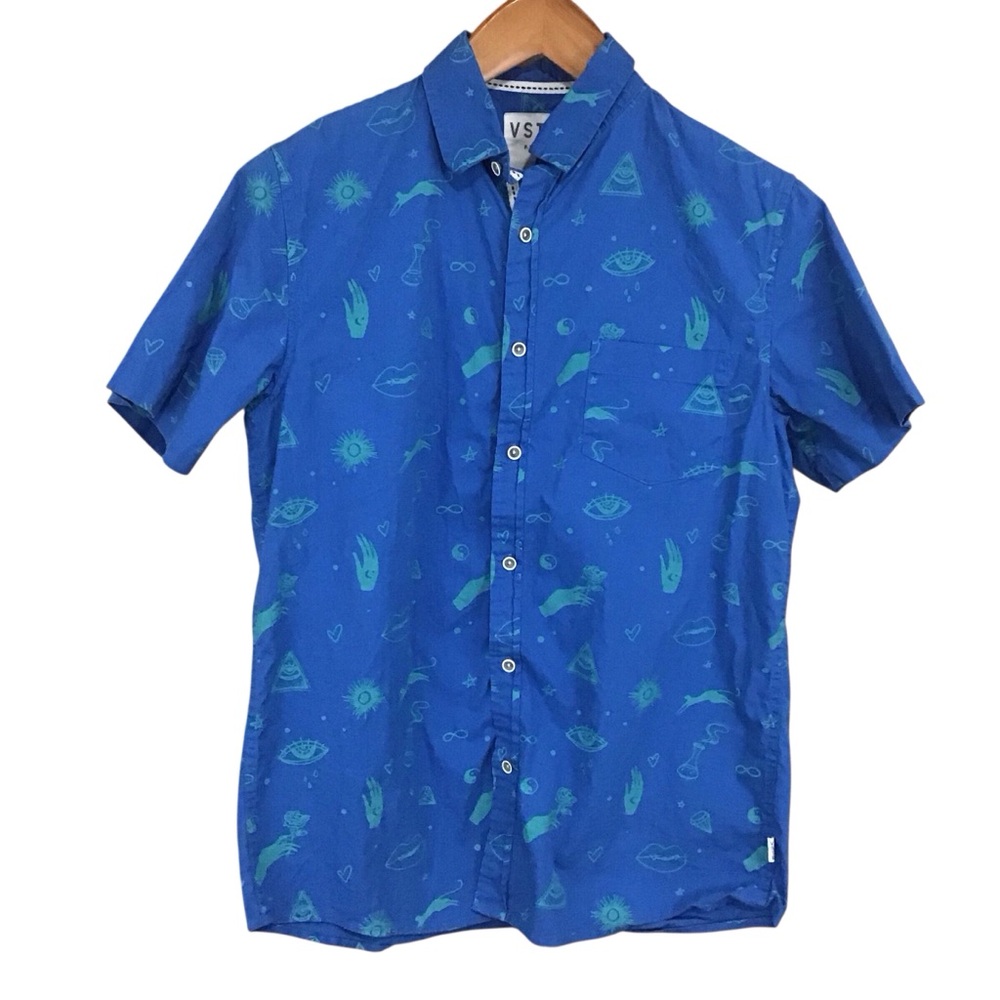 VSTR Premium Men's Mythical Illuminati Shirt S Button Up